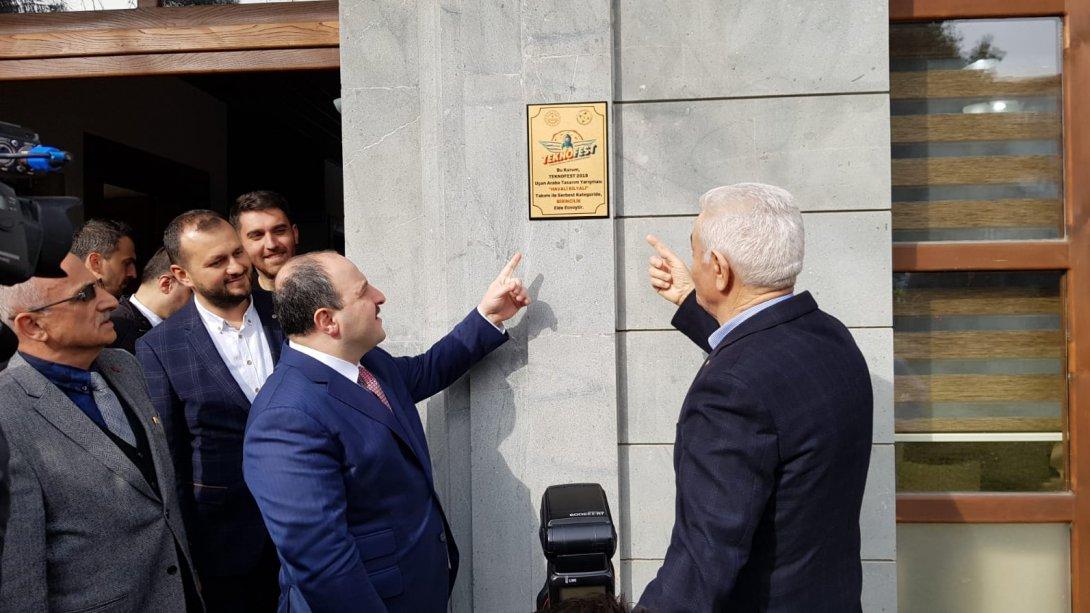 Sanayi ve Teknoloji Bakanı Mustafa Varank Merkezimizi Ziyaret Etti.